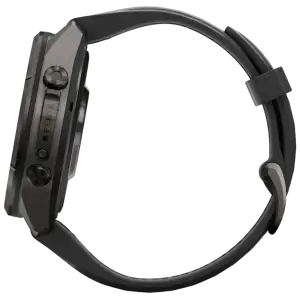 Смарт-годинник Garmin Fenix 9 Pro inReach 43mm Carbon Gray DLC Titanium Case with Black/Pebble Gray Silicone Band (010-04335-10/11)