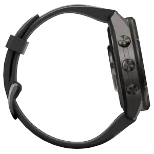 Смарт-годинник Garmin Fenix 9 Pro inReach 43mm Carbon Gray DLC Titanium Case with Black/Pebble Gray Silicone Band (010-04335-10/11)