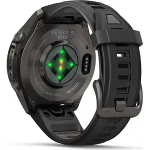 Смарт-часы Garmin Fenix 9 Pro 43mm Carbon Gray DLC Titanium with Black/Pebble Gray Silicone Band (010-04335-15/16)