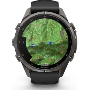 Смарт-часы Garmin Fenix 9 Pro 43mm Carbon Gray DLC Titanium with Black/Pebble Gray Silicone Band (010-04335-15/16)