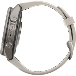 Смарт-часы Garmin Fenix 9 Pro inReach 43mm Titanium with Fog Gray/Dark Sandstone Silicone Band (010-04335-80/81)