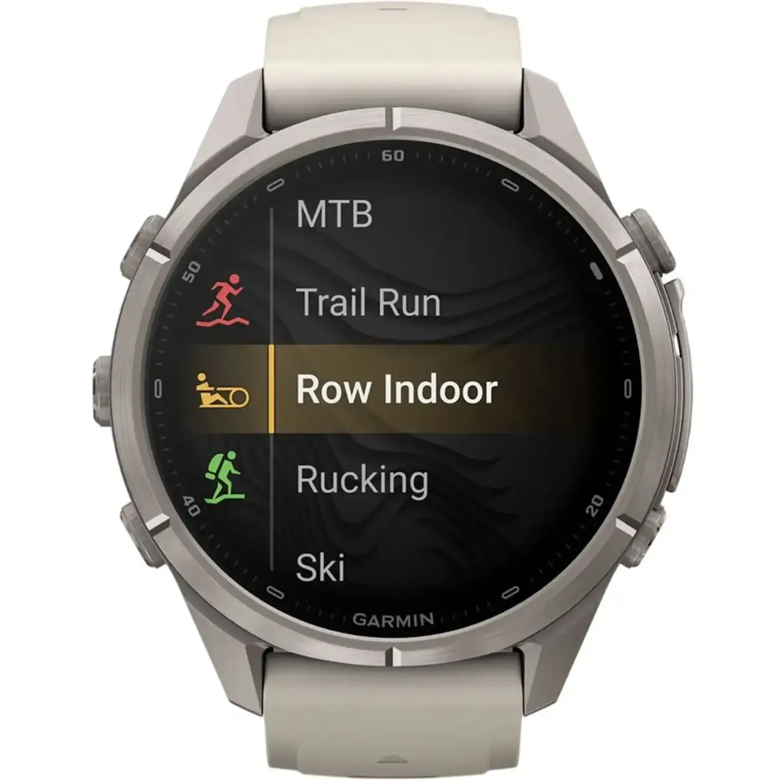 Смарт-часы Garmin Fenix 9 Pro inReach 43mm Titanium with Fog Gray/Dark Sandstone Silicone Band (010-04335-80/81)