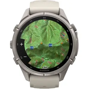 Смарт-часы Garmin Fenix 9 Pro inReach 43mm Titanium with Fog Gray/Dark Sandstone Silicone Band (010-04335-80/81)