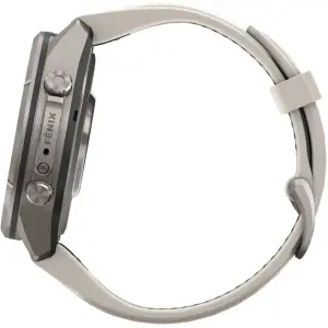 Смарт-часы Garmin Fenix 9 Pro 43mm Titanium with Fog Gray/Dark Sandstone Silicone Band (010-04335-85/86)