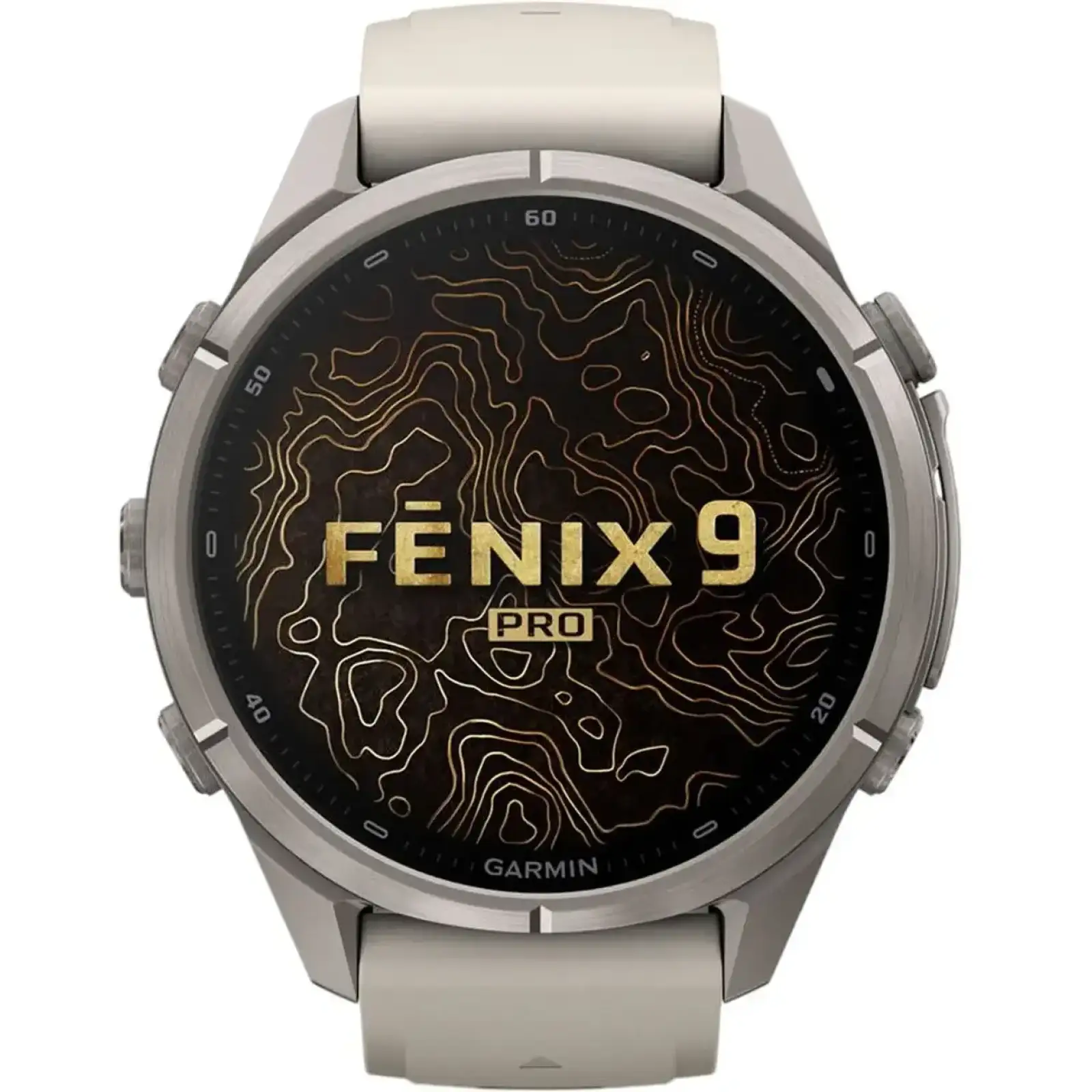 Смарт-часы Garmin Fenix 9 Pro 43mm Titanium with Fog Gray/Dark Sandstone Silicone Band (010-04335-85/86)