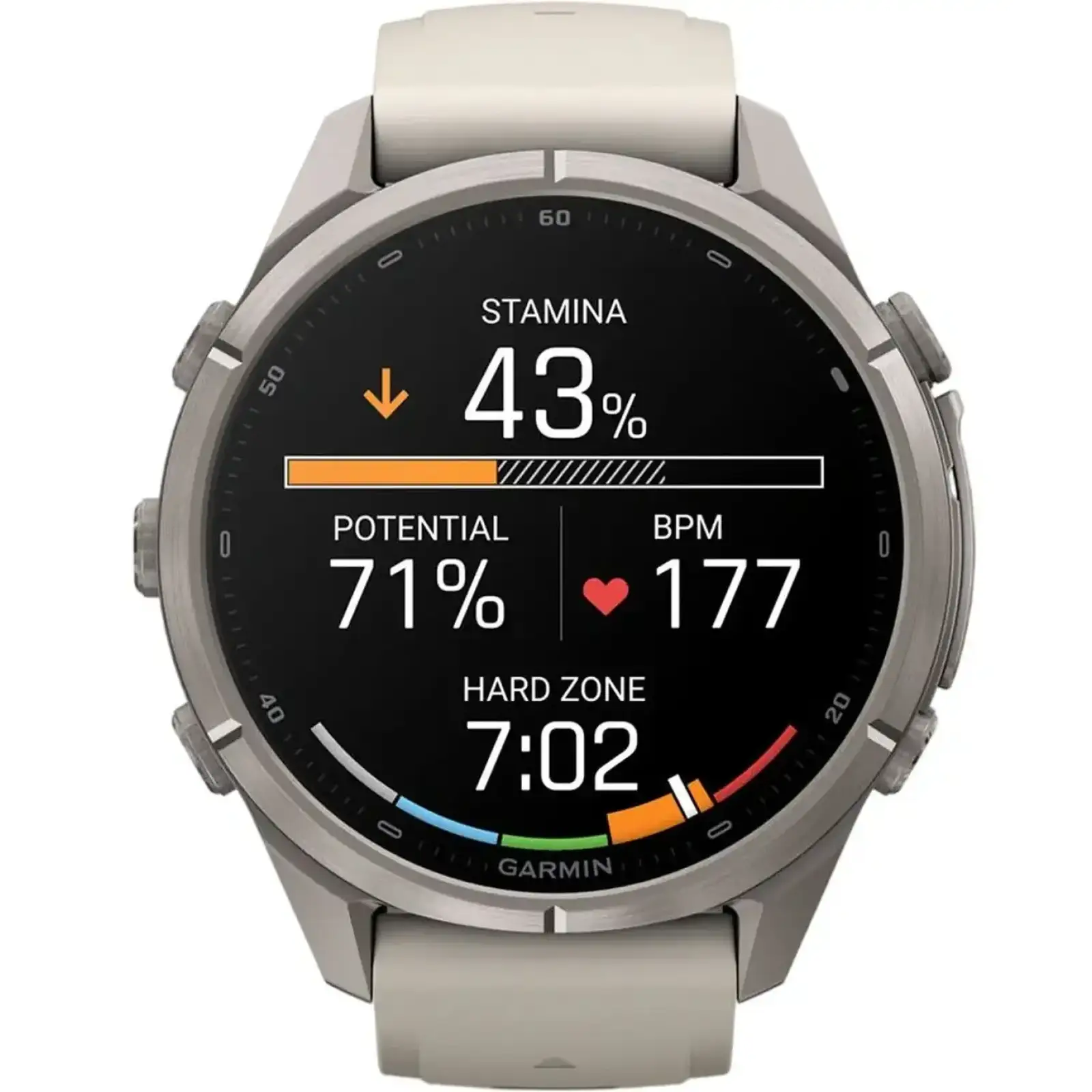 Смарт-часы Garmin Fenix 9 Pro 43mm Titanium with Fog Gray/Dark Sandstone Silicone Band (010-04335-85/86)