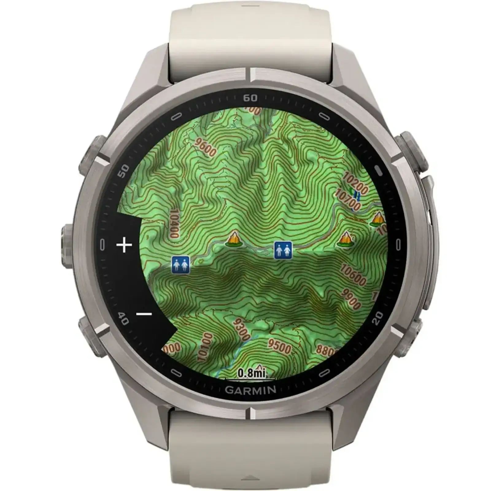 Смарт-часы Garmin Fenix 9 Pro 43mm Titanium with Fog Gray/Dark Sandstone Silicone Band (010-04335-85/86)