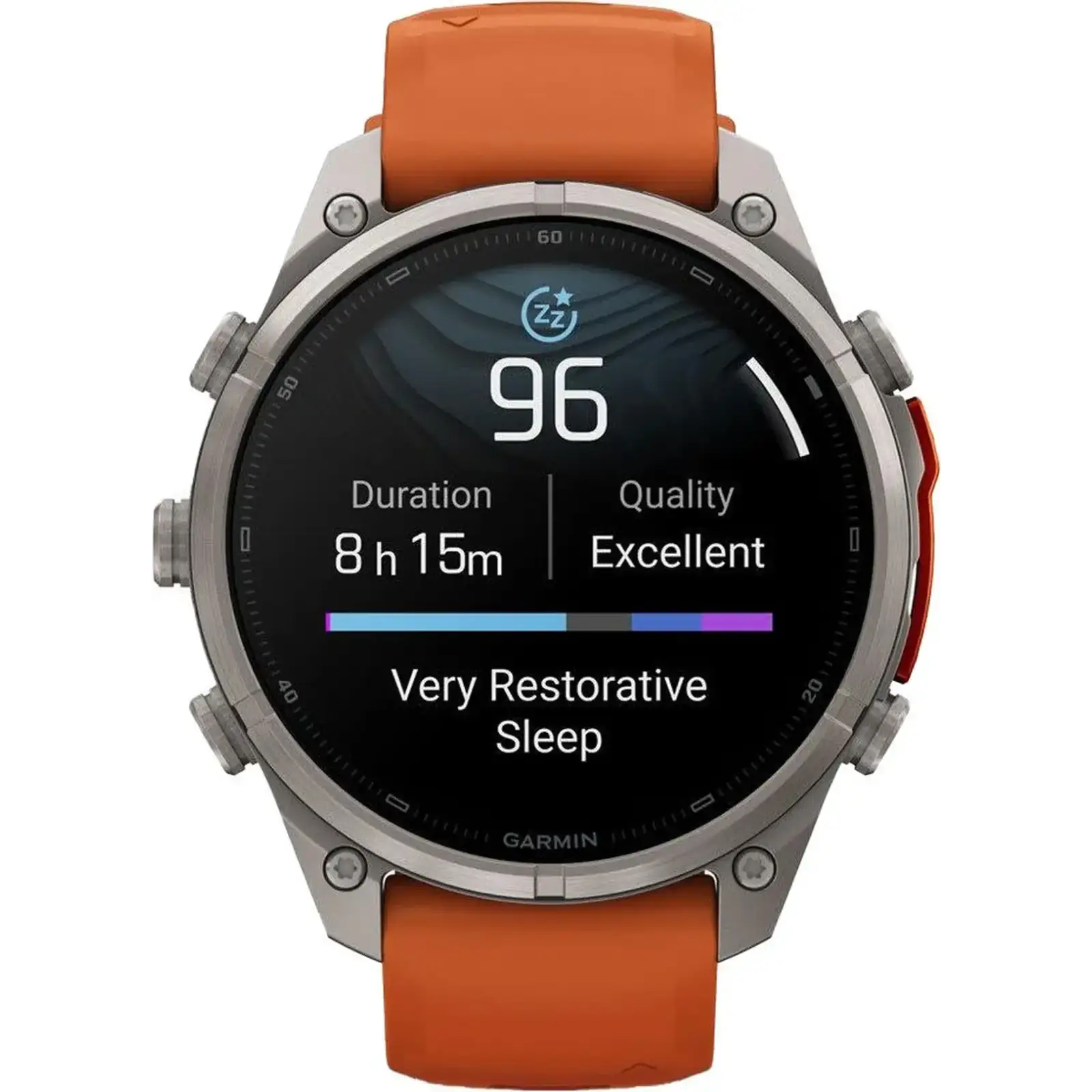 Смарт-часы Garmin Fenix 9 Pro inReach 47mm Titanium with Autumn Orange/Spark Orange Silicone Band (010-04336-00/01)