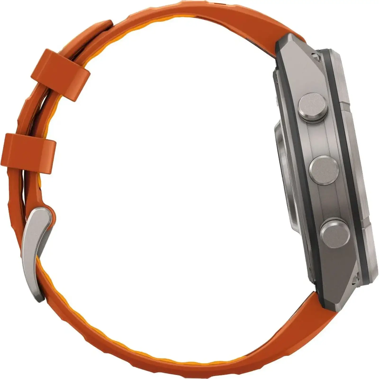 Смарт-часы Garmin Fenix 9 Pro inReach 47mm Titanium with Autumn Orange/Spark Orange Silicone Band (010-04336-00/01)