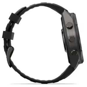Смарт-годинник Garmin Fenix 9 Pro inReach 47mm Carbon Gray DLC Titanium with Black/Pebble Gray Silicone Band (010-04336-10/11)