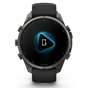 Смарт-годинник Garmin Fenix 9 Pro inReach 47mm Carbon Gray DLC Titanium with Black/Pebble Gray Silicone Band (010-04336-10/11)