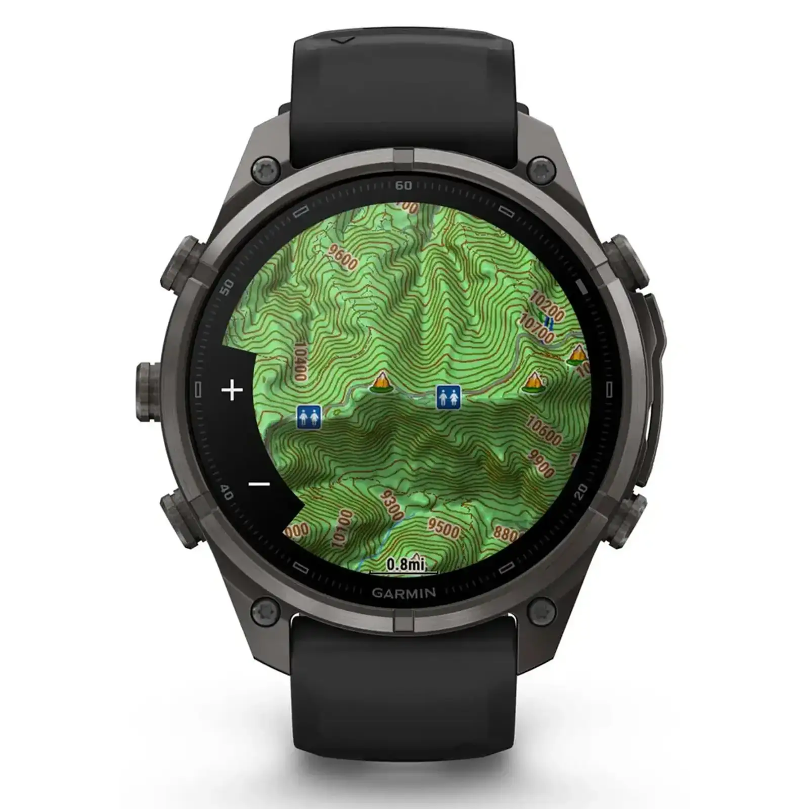Смарт-годинник Garmin Fenix 9 Pro inReach 47mm Carbon Gray DLC Titanium with Black/Pebble Gray Silicone Band (010-04336-10/11)