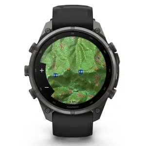 Смарт-годинник Garmin Fenix 9 Pro inReach 47mm Carbon Gray DLC Titanium with Black/Pebble Gray Silicone Band (010-04336-10/11)