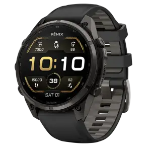 Смарт-часы Garmin Fenix 9 Pro 47mm Carbon Gray DLC Titanium with Black/Pebble Gray Silicone Band (010-04336-15/16)