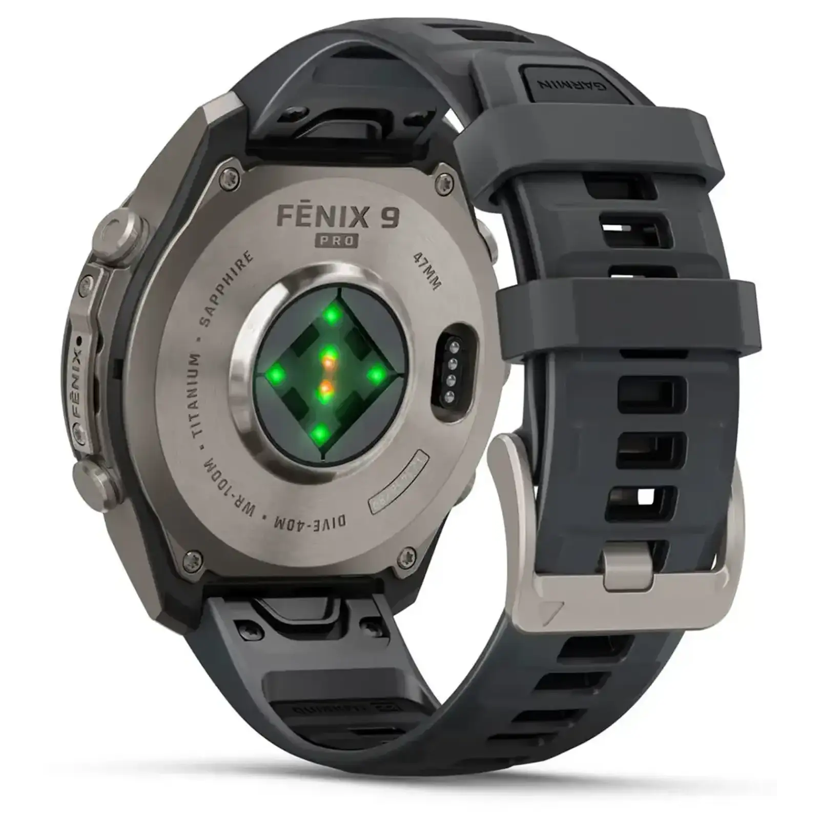 Смарт-годинник Garmin Fenix 9 Pro inReach 47mm Titanium with Graphite/Black Silicone Band (010-04336-20/21)