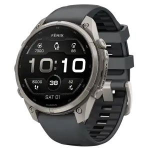 Смарт-годинник Garmin Fenix 9 Pro 47mm Titanium with Graphite/Black Silicone Band (010-04336-25/26)
