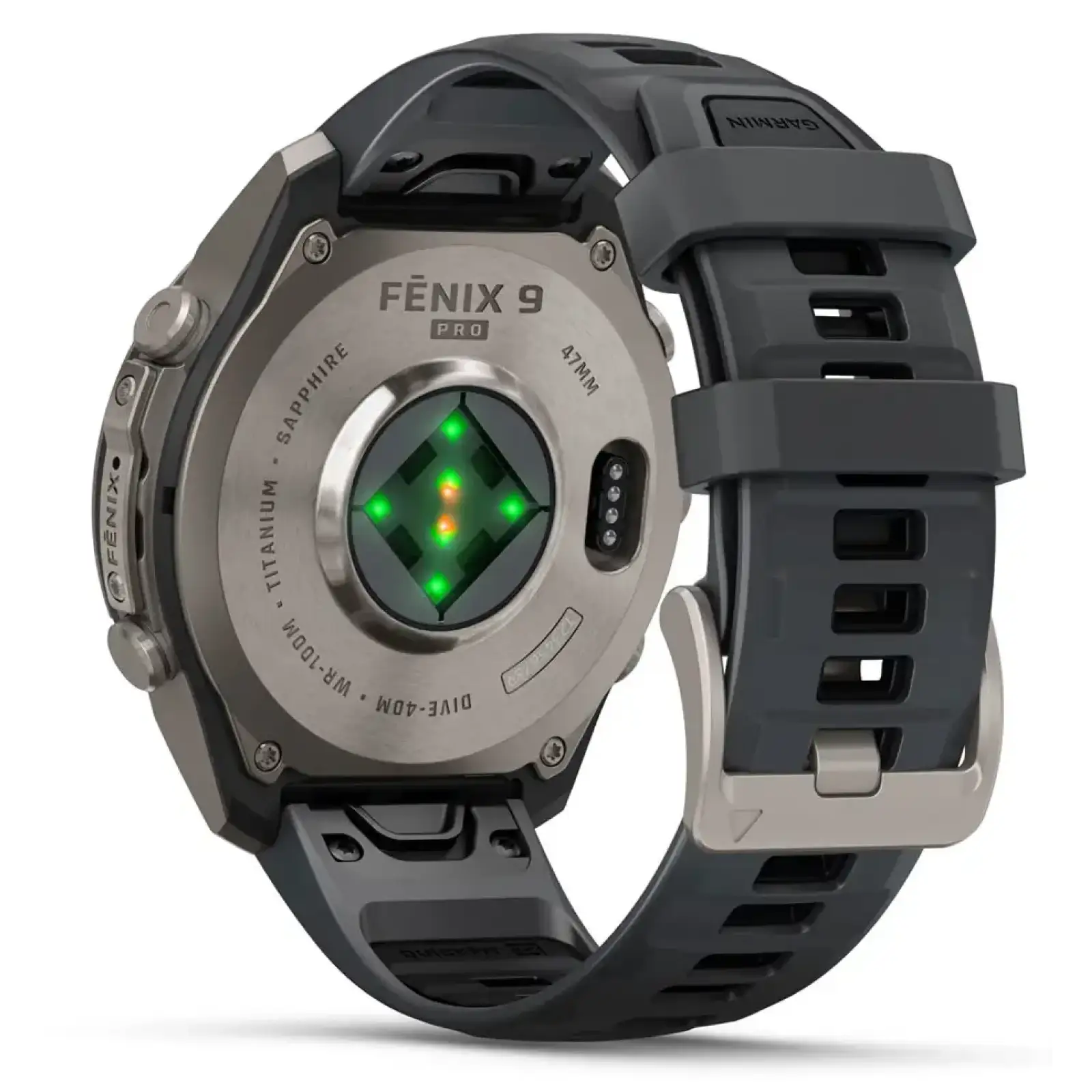 Смарт-годинник Garmin Fenix 9 Pro 47mm Titanium with Graphite/Black Silicone Band (010-04336-25/26)
