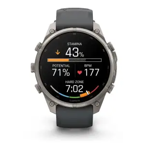 Смарт-годинник Garmin Fenix 9 Pro 47mm Titanium with Graphite/Black Silicone Band (010-04336-25/26)
