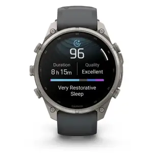 Смарт-годинник Garmin Fenix 9 Pro 47mm Titanium with Graphite/Black Silicone Band (010-04336-25/26)