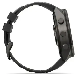 Смарт-годинник Garmin Fenix 9 Pro inReach 51mm Carbon Gray DLC Titanium Case with Black/Pebble Gray Silicone Band (010-04337-10/11)