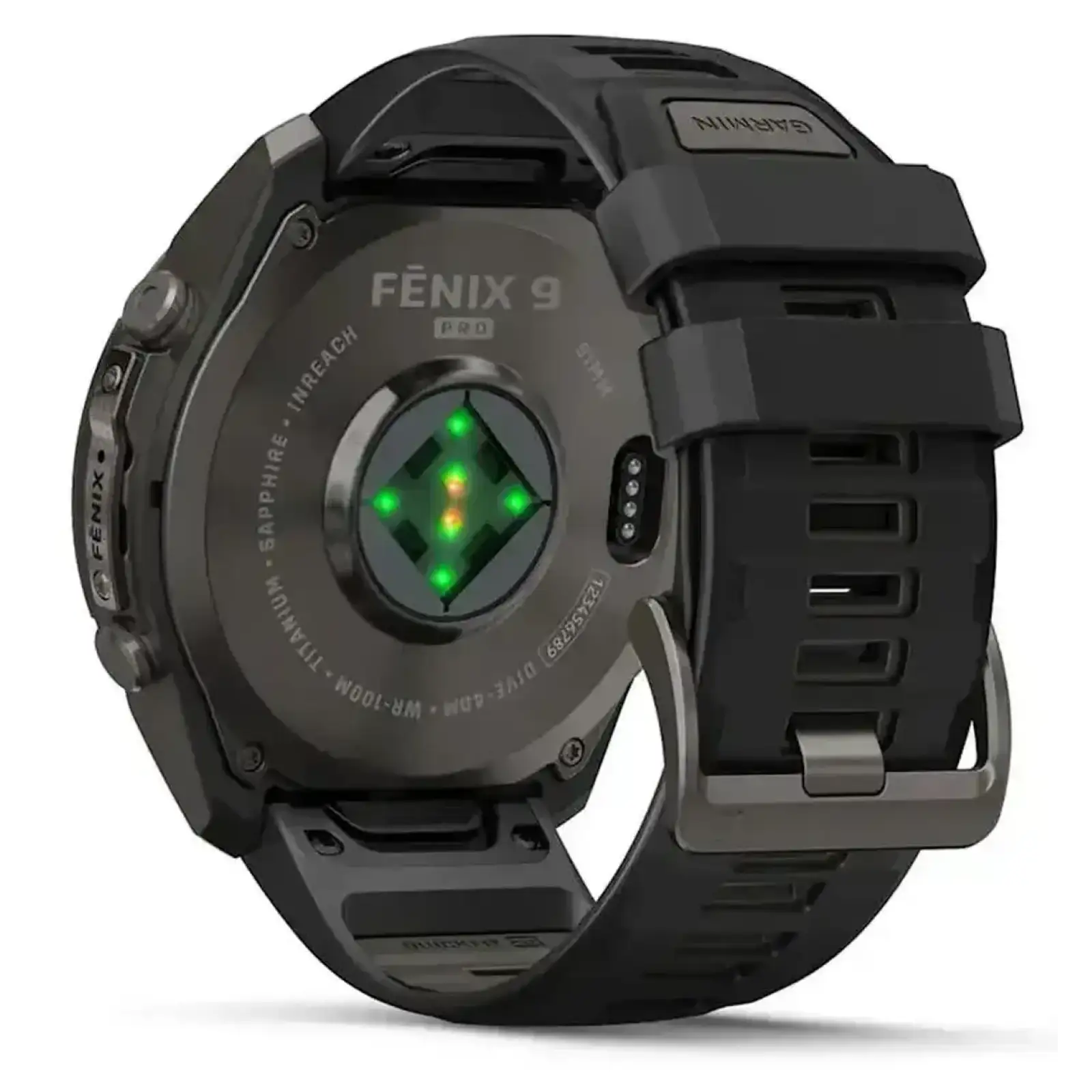 Смарт-годинник Garmin Fenix 9 Pro inReach 51mm Carbon Gray DLC Titanium Case with Black/Pebble Gray Silicone Band (010-04337-10/11)