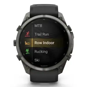Смарт-годинник Garmin Fenix 9 Pro inReach 51mm Carbon Gray DLC Titanium Case with Black/Pebble Gray Silicone Band (010-04337-10/11)
