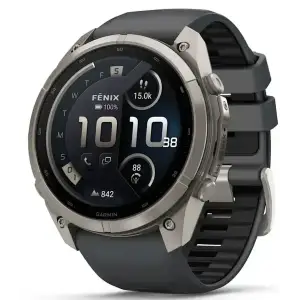 Колір ремінця: Чорний - Смарт-годинник Garmin Fenix 9 Pro inReach 51mm Titanium Case with Graphite/Black Silicone Band (010-04337-20/21)