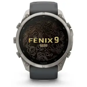 Смарт-годинник Garmin Fenix 9 Pro inReach 51mm Titanium Case with Graphite/Black Silicone Band (010-04337-20/21)