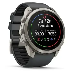 Смарт-годинник Garmin Fenix 9 Pro inReach 51mm Titanium Case with Graphite/Black Silicone Band (010-04337-20/21)