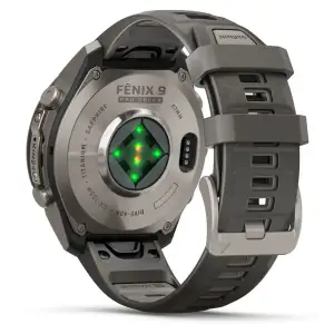 Смарт-годинник Garmin Fenix 9 Pro inReach Solar 47mm Titanium with Pebble Gray/Silver Gray Silicone Band (010-04338-00/01)