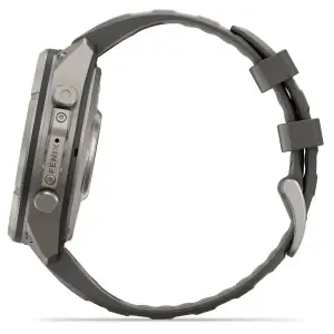 Смарт-годинник Garmin Fenix 9 Pro inReach Solar 47mm Titanium with Pebble Gray/Silver Gray Silicone Band (010-04338-00/01)