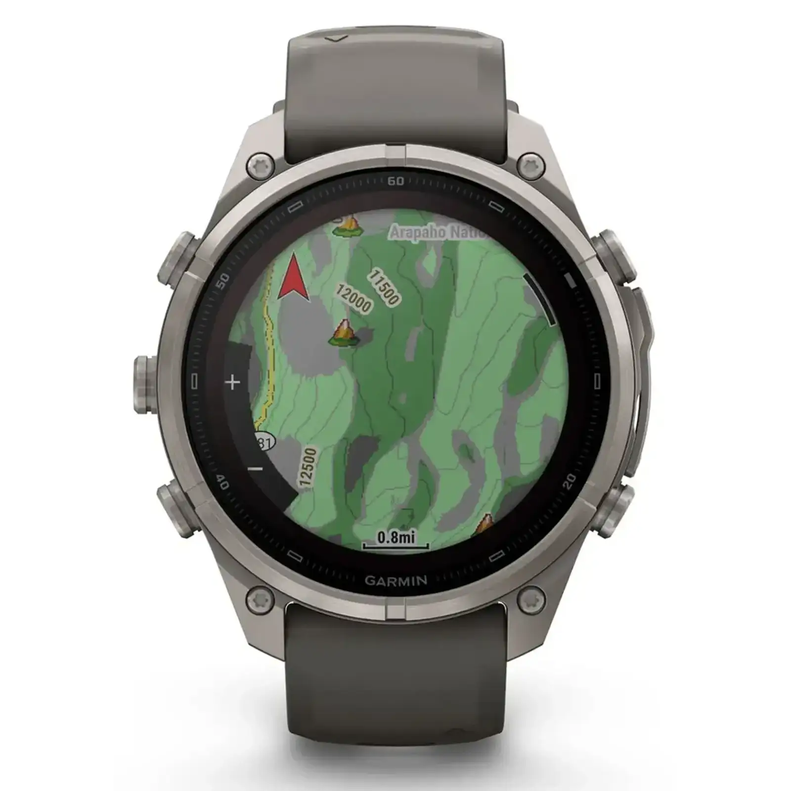 Смарт-годинник Garmin Fenix 9 Pro inReach Solar 47mm Titanium with Pebble Gray/Silver Gray Silicone Band (010-04338-00/01)
