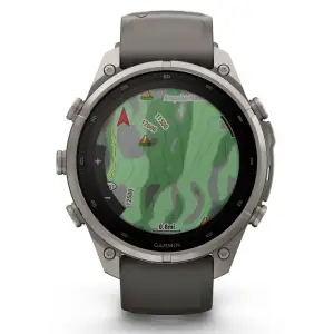 Смарт-годинник Garmin Fenix 9 Pro inReach Solar 47mm Titanium with Pebble Gray/Silver Gray Silicone Band (010-04338-00/01)