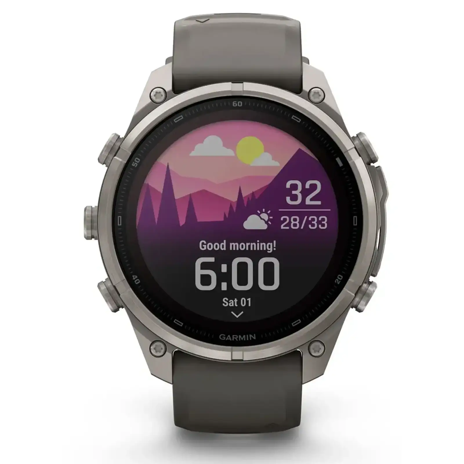 Смарт-годинник Garmin Fenix 9 Pro inReach Solar 47mm Titanium with Pebble Gray/Silver Gray Silicone Band (010-04338-00/01)