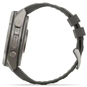 Смарт-годинник Garmin Fenix 9 Pro inReach Solar 51mm Titanium with Pebble Gray/Silver Gray Silicone Band (010-04339-00/01)