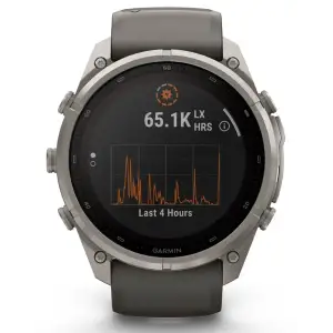 Смарт-годинник Garmin Fenix 9 Pro inReach Solar 51mm Titanium with Pebble Gray/Silver Gray Silicone Band (010-04339-00/01)