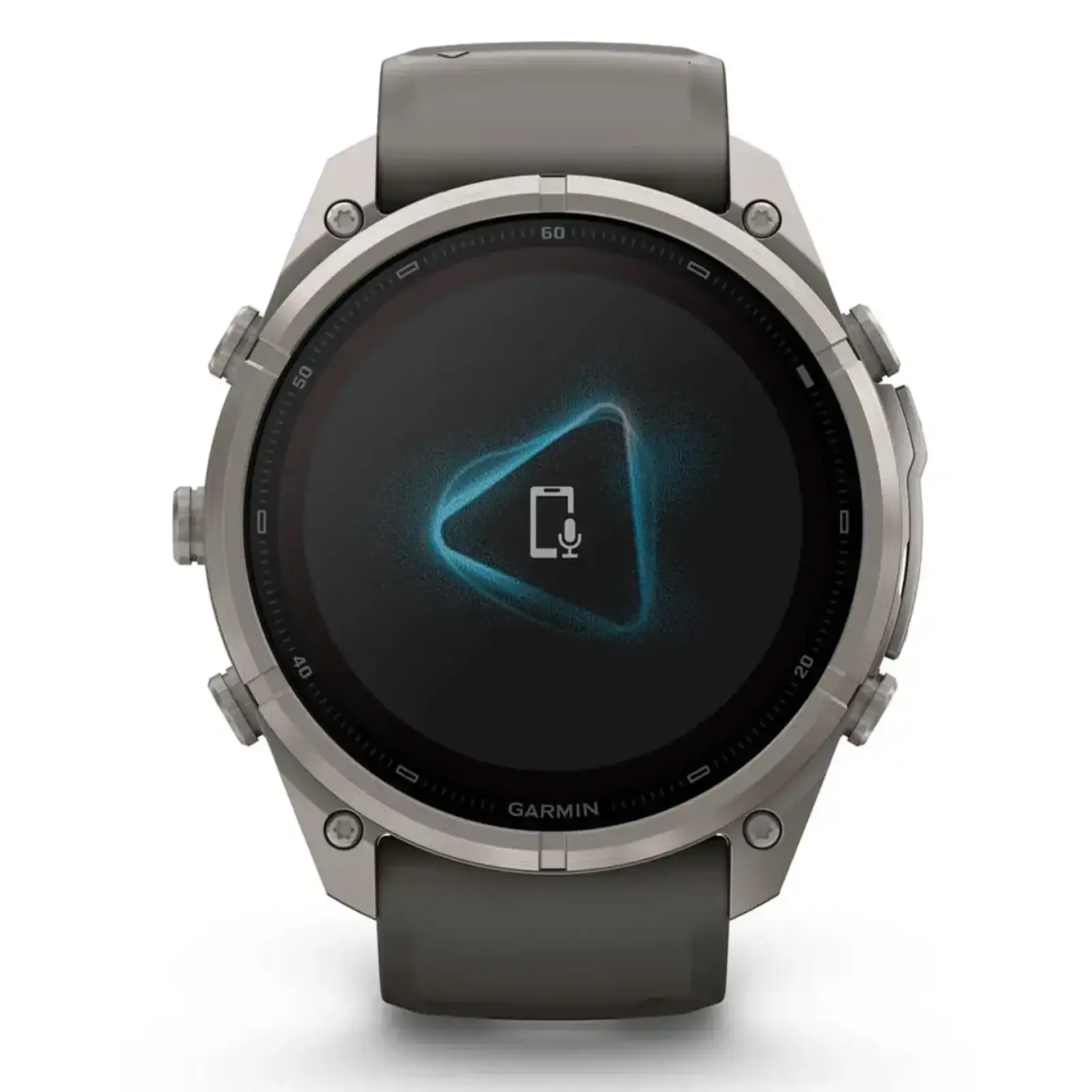 Смарт-годинник Garmin Fenix 9 Pro inReach Solar 51mm Titanium with Pebble Gray/Silver Gray Silicone Band (010-04339-00/01)