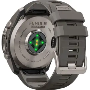 Смарт-часы Garmin Fenix 9 Pro Solar 51mm Titanium with Pebble Gray/Silver Gray Silicone Band (010-04339-05/06)