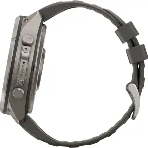 Смарт-часы Garmin Fenix 9 Pro Solar 51mm Titanium with Pebble Gray/Silver Gray Silicone Band (010-04339-05/06)