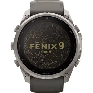 Смарт-часы Garmin Fenix 9 Pro Solar 51mm Titanium with Pebble Gray/Silver Gray Silicone Band (010-04339-05/06)