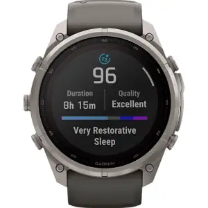 Смарт-часы Garmin Fenix 9 Pro Solar 51mm Titanium with Pebble Gray/Silver Gray Silicone Band (010-04339-05/06)