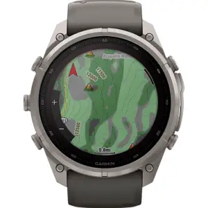 Смарт-часы Garmin Fenix 9 Pro Solar 51mm Titanium with Pebble Gray/Silver Gray Silicone Band (010-04339-05/06)