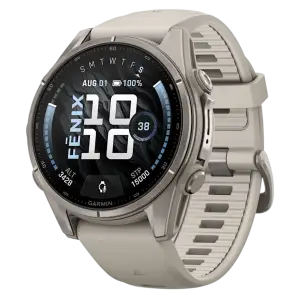 Смарт-годинник Garmin Fenix 9 43mm Titanium with Fog Gray Silicone Band (010-04761-00/01)