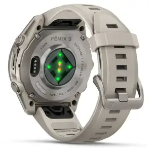 Смарт-годинник Garmin Fenix 9 43mm Titanium with Fog Gray Silicone Band (010-04761-00/01)