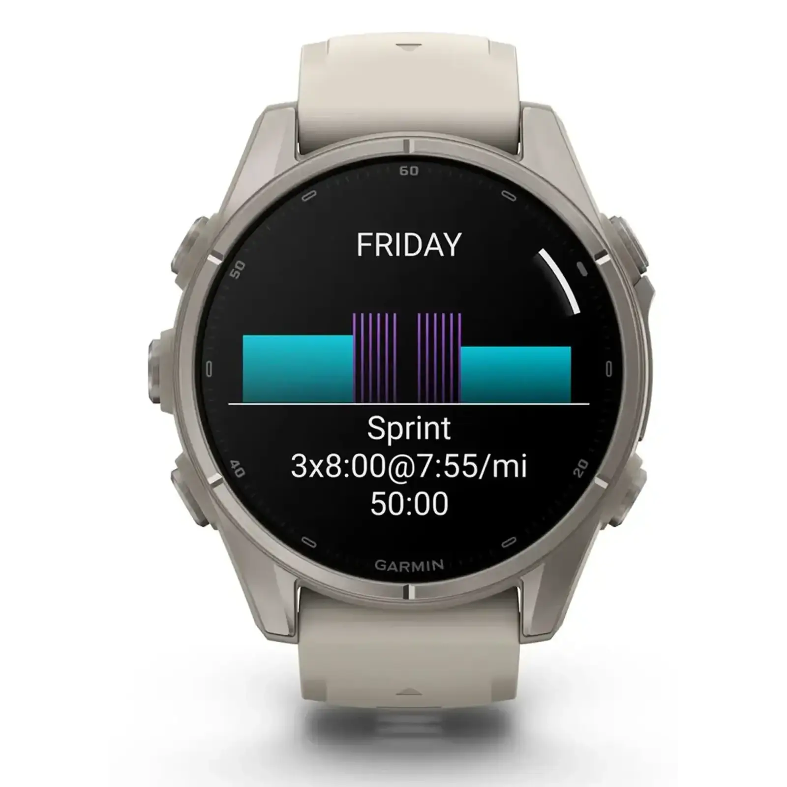 Смарт-годинник Garmin Fenix 9 43mm Titanium with Fog Gray Silicone Band (010-04761-00/01)