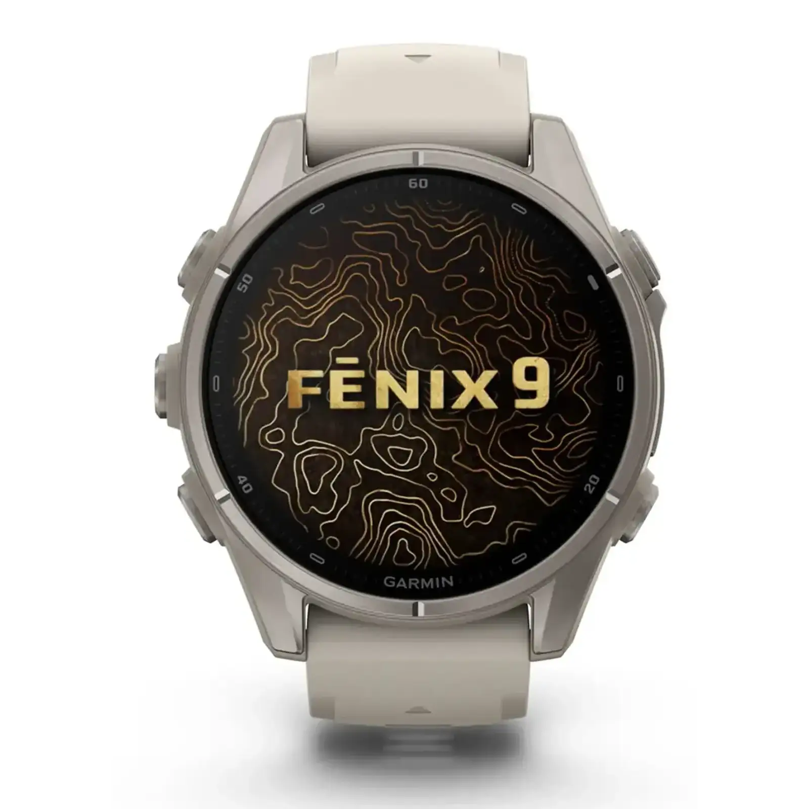Смарт-годинник Garmin Fenix 9 43mm Titanium with Fog Gray Silicone Band (010-04761-00/01)