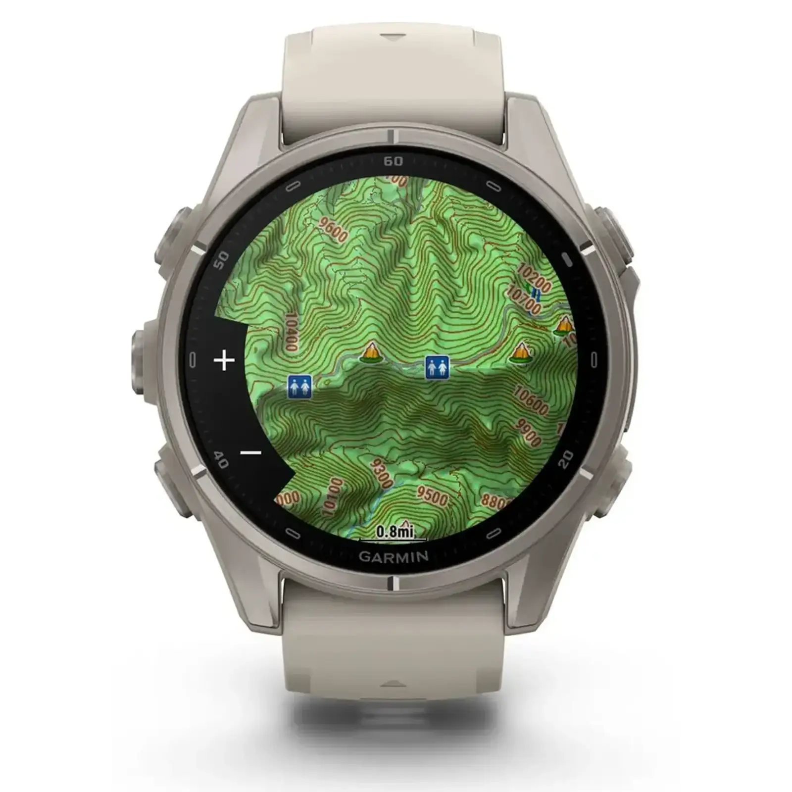 Смарт-годинник Garmin Fenix 9 43mm Titanium with Fog Gray Silicone Band (010-04761-00/01)