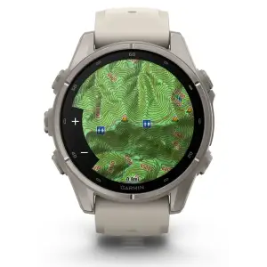Смарт-годинник Garmin Fenix 9 43mm Titanium with Fog Gray Silicone Band (010-04761-00/01)