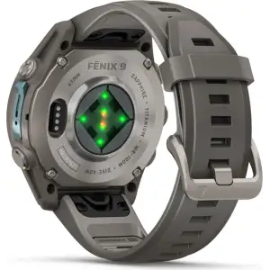 Смарт-часы Garmin Fenix 9 43mm Titanium with Pebble Gray Silicone Band (010-04761-10/11)