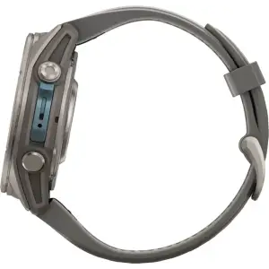Смарт-часы Garmin Fenix 9 43mm Titanium with Pebble Gray Silicone Band (010-04761-10/11)